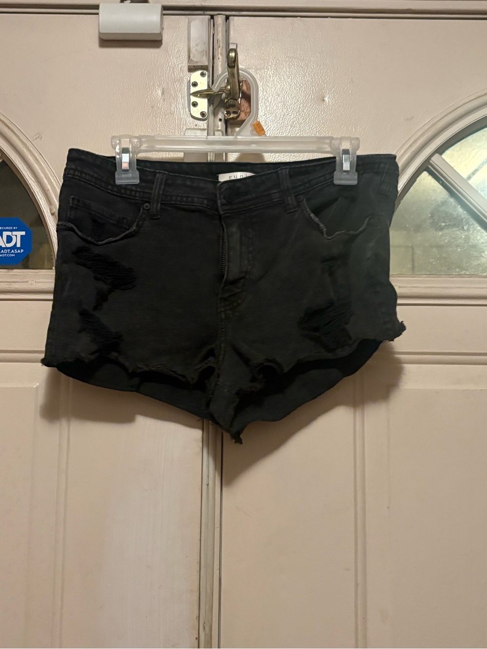 Black Distressed Women’s Denim Shorts